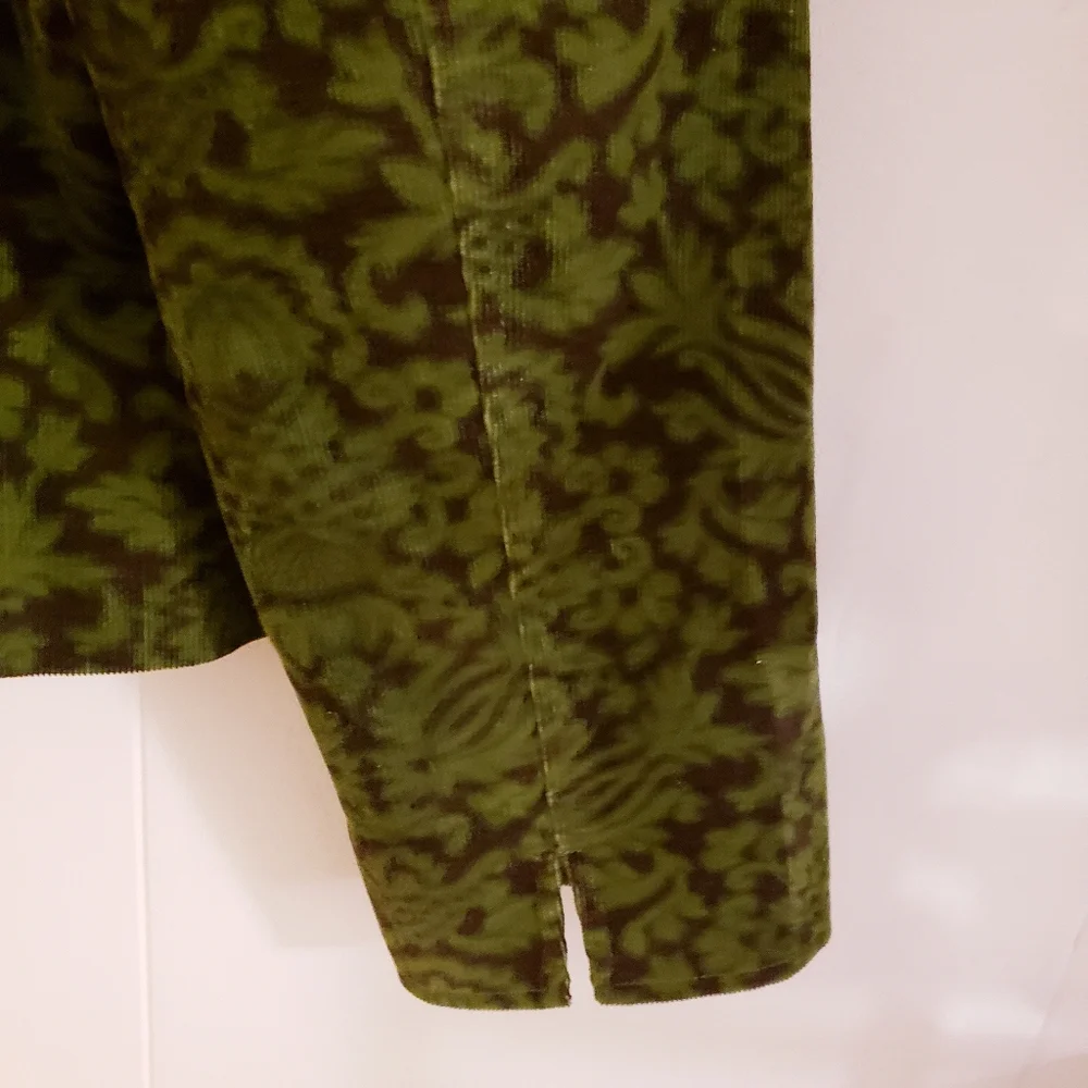 Talbots Women Jacket Size 6 Green Brown Soft Velvet Corduroy Cotton Spandex Blnd - Picture 12 of 12